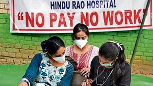 The employees union said the strike will include teachers, engineers, the staff of horticulture department, clerical staff, Domestic Breeding Checkers (DBC) workers, and class-4 employees such as beldars and labourers.(File photo) The employees union said the strike will include teachers, engineers, the staff of horticulture department, clerical staff, Domestic Breeding Checkers (DBC) workers, and class-4 employees such as beldars and labourers.(File photo)