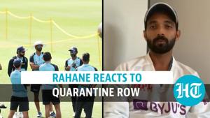 <p>India stand-in skipper Ajinkya Rahane opened up on the ongoing 'quarantine controversy'. Rahane said that the Indian team is not at all annoyed with the bio-secure protocols. He, however, conceded that it was 'challenging' to be confined when life outside their five-star facility in Sydney seems to be 'normal'. Rahane added that the team's focus is on the third test at the Sydney cricket ground starting Thursday. The stand-in captain was speaking at the pre-match virtual press conference. The India vs Australia border-Gavaskar trophy is levelled at 1-1. India, meanwhile, announced their playing XI for the Sydney test. Rohit Sharma, who is also the vice-captain, returned to the XI replacing Mayank Agarwal. Navdeep Saini will make his test debut replacing the injured Umesh Yadav.</p> <p>India stand-in skipper Ajinkya Rahane opened up on the ongoing 'quarantine controversy'. Rahane said that the Indian team is not at all annoyed with the bio-secure protocols. He, however, conceded that it was 'challenging' to be confined when life outside their five-star facility in Sydney seems to be 'normal'. Rahane added that the team's focus is on the third test at the Sydney cricket ground starting Thursday. The stand-in captain was speaking at the pre-match virtual press conference. The India vs Australia border-Gavaskar trophy is levelled at 1-1. India, meanwhile, announced their playing XI for the Sydney test. Rohit Sharma, who is also the vice-captain, returned to the XI replacing Mayank Agarwal. Navdeep Saini will make his test debut replacing the injured Umesh Yadav.</p>