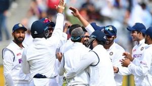 Photo of Indian cricket team celebrating a wicket during Boxing Day Test(BCCI/Twitter) Photo of Indian cricket team celebrating a wicket during Boxing Day Test(BCCI/Twitter)