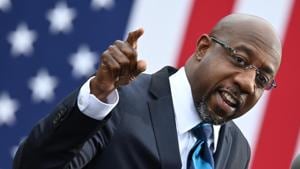 Democrat Raphael Warnock won the first of two critical runoff elections in Georgia that will decide control of the US Senate at the outset of Joe Biden's presidency.(AFP file) Democrat Raphael Warnock won the first of two critical runoff elections in Georgia that will decide control of the US Senate at the outset of Joe Biden's presidency.(AFP file)