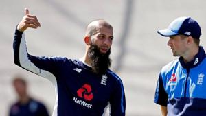 FILE PHOTO: England's Moeen Ali and Chris Woakes during nets(Action Images via Reuters) FILE PHOTO: England's Moeen Ali and Chris Woakes during nets(Action Images via Reuters)