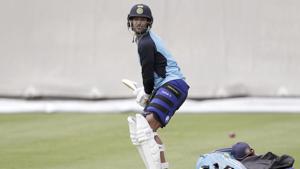 India's Mayank Agarwal prepares to bat in the nets during training at the Sydney Cricket Ground in Sydney, Wednesday, Jan. 6, 2021, ahead of their cricket test against Australia starting Thursday. (AP Photo/Rick Rycroft)(AP) India's Mayank Agarwal prepares to bat in the nets during training at the Sydney Cricket Ground in Sydney, Wednesday, Jan. 6, 2021, ahead of their cricket test against Australia starting Thursday. (AP Photo/Rick Rycroft)(AP)