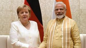 Prime Minister Narendra Modi briefed Chancellor Merkel on the developments in India with regard to vaccine development for Covid-19. (Image used for representation).(PTI PHOTO.) Prime Minister Narendra Modi briefed Chancellor Merkel on the developments in India with regard to vaccine development for Covid-19. (Image used for representation).(PTI PHOTO.)