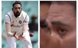 Mohammed Siraj teared up during National Anthem.(PTI/Screenshot) Mohammed Siraj teared up during National Anthem.(PTI/Screenshot)