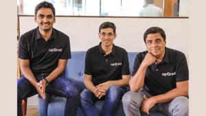 (L-R) Phalgun Kompalli, Mayank Kumar, and Ronnie Screwvala - Co-founders of upGrad.(upGrad) (L-R) Phalgun Kompalli, Mayank Kumar, and Ronnie Screwvala - Co-founders of upGrad.(upGrad)