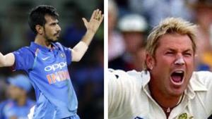 File image of Yuzvendra Chahal and Shane Warne.(File) File image of Yuzvendra Chahal and Shane Warne.(File)