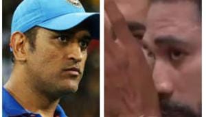 MS Dhoni (L) and Mohammed Siraj (R) MS Dhoni (L) and Mohammed Siraj (R)