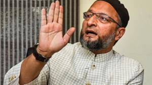 AIMIM chief Asaduddin Owaisi.(PTI) AIMIM chief Asaduddin Owaisi.(PTI)