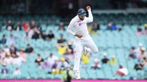 Ravindra Jadeja of India celebrates.(via REUTERS) Ravindra Jadeja of India celebrates.(via REUTERS)