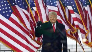 President Donald Trump arrives to speak at a rally on Januar 6.(AP file) President Donald Trump arrives to speak at a rally on Januar 6.(AP file)