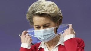 Ursula von der Leyen said 75 million of these new doses would be available by the second quarter of the year and the remaining doses would be delivered in the third and fourth quarters.(AP) Ursula von der Leyen said 75 million of these new doses would be available by the second quarter of the year and the remaining doses would be delivered in the third and fourth quarters.(AP)