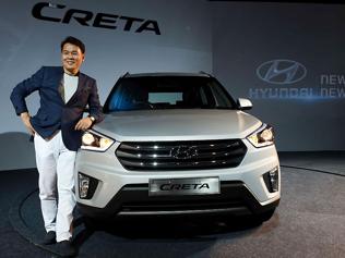 Managing Director and CEO, Hyundai Motors India limited, B S Seo poses during the launch of the Hyundai Creta in New Delhi. Photo: AFP Managing Director and CEO, Hyundai Motors India limited, B S Seo poses during the launch of the Hyundai Creta in New Delhi. Photo: AFP