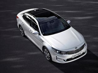 Kia has announced a new Optima for the European market. Photo:AFP Kia has announced a new Optima for the European market. Photo:AFP