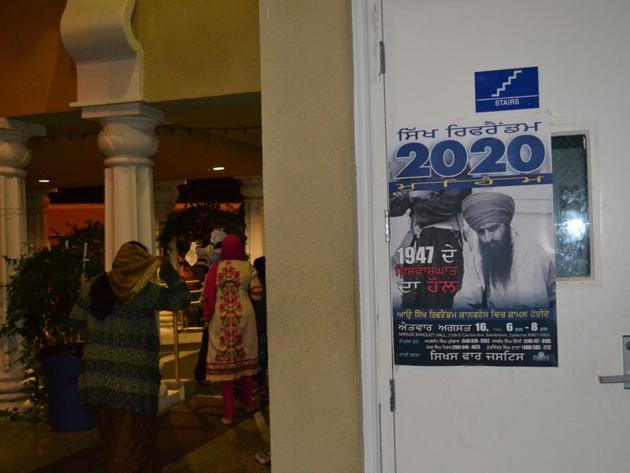 A poster on the Punjab Referendum 2020, San Jose, California, 2018(HT) A poster on the Punjab Referendum 2020, San Jose, California, 2018(HT)