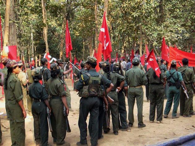 A gathering of naxalites during the CPI (Maoist)'s Ninth Congress in an undisclosed place in Chhattisgarh state. (PTI File Photo/Representative image) A gathering of naxalites during the CPI (Maoist)'s Ninth Congress in an undisclosed place in Chhattisgarh state. (PTI File Photo/Representative image)