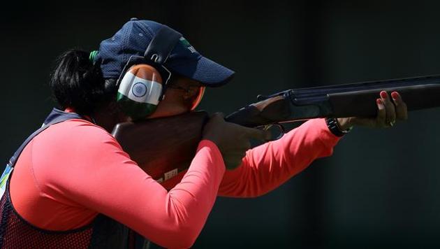 Shagun Chowdhary of India competes in the trap women's shooting qualification round on day four of the 2014 Asian Games match at Gyeonggido Shooting Range on September 23, 2014 in Incheon, South Korea. (Phot (Getty Images) Shagun Chowdhary of India competes in the trap women's shooting qualification round on day four of the 2014 Asian Games match at Gyeonggido Shooting Range on September 23, 2014 in Incheon, South Korea. (Phot (Getty Images)