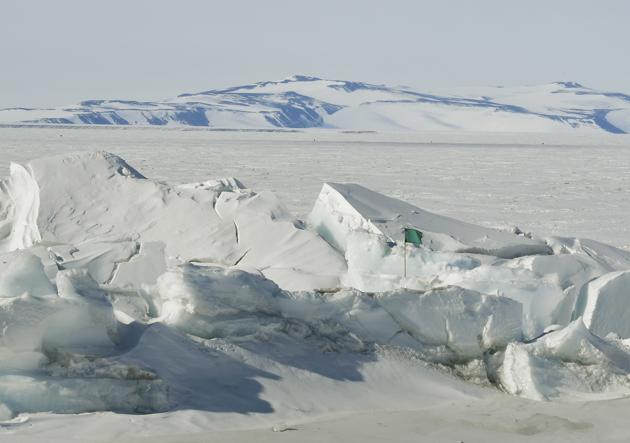 A frozen section of the Ross Sea at the Scott Base is pictured in Antarctica Saturday, Nov. 12, 2016. U.S. Secretary of State John Kerry became the highest-ranking American official to visit Antarctica when he landed for a two-day trip on Friday. He's been hearing from scientists about the impact of climate change on the frozen continent. (Mark Ralston/Pool Photo via AP) (AP) A frozen section of the Ross Sea at the Scott Base is pictured in Antarctica Saturday, Nov. 12, 2016. U.S. Secretary of State John Kerry became the highest-ranking American official to visit Antarctica when he landed for a two-day trip on Friday. He's been hearing from scientists about the impact of climate change on the frozen continent. (Mark Ralston/Pool Photo via AP) (AP)