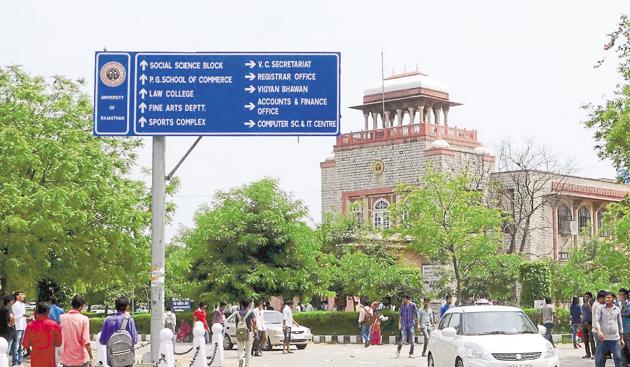 Rajasthan University (HT file photo) Rajasthan University (HT file photo)