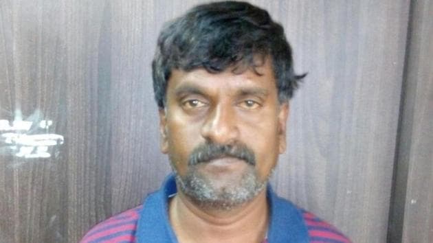 Dominic Selvaraj Roy, a contract driver of a logistics firm, had fled with a van with Rs 1.37 crore in cash in Bengaluru. (HT Photo) Dominic Selvaraj Roy, a contract driver of a logistics firm, had fled with a van with Rs 1.37 crore in cash in Bengaluru. (HT Photo)