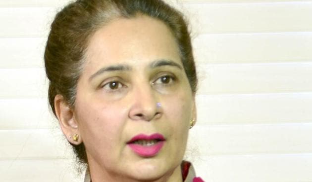 Former BJP MLA Navjot Kaur Sidhu (HT photo) Former BJP MLA Navjot Kaur Sidhu (HT photo)