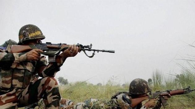 Indian Army soldiers on alert near the Line of Control in Pallanwal sector about 70 km from Jammu. (PTI Photo) Indian Army soldiers on alert near the Line of Control in Pallanwal sector about 70 km from Jammu. (PTI Photo)