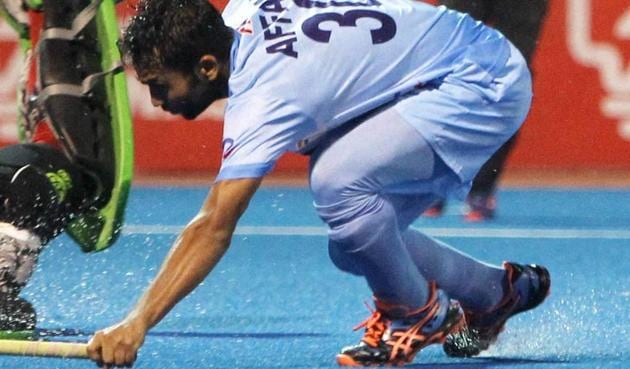 Young striker Affan Yousuf gave India the lead against the Australian hockey team in the first half (19th minute) with two field goals in quick succession. (PTI) Young striker Affan Yousuf gave India the lead against the Australian hockey team in the first half (19th minute) with two field goals in quick succession. (PTI)