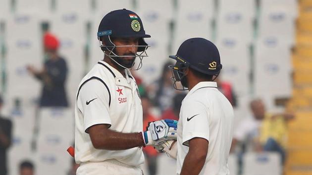 Parthiv Patel’s partnership with Cheteshwar Pujara was the key after losing Murali Vijay for 0. (Photo by: Deepak Malik/ BCCI/ SPORTZPICS)