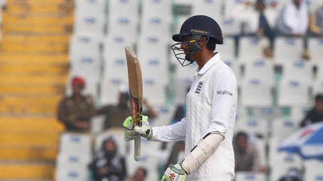 Haseeb Hameed scored his second fifty in three Tests as England tried to recover. (Photo by: Deepak Malik/ BCCI/ SPORTZPICS)