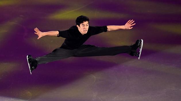 Nathan Chen of the US perform during the gala exhibition. (AFP) Nathan Chen of the US perform during the gala exhibition. (AFP)