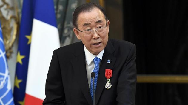 UN secretary general Ban Ki-moon is said to be greatly concerned by the growing tensions between India and Pakistan along the Line of Control.(Reuters File Photo)