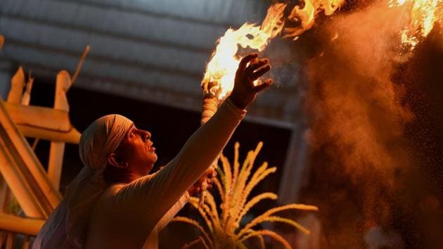 They are expected to emerged in earnest preparation, involving abstinence and self-discipline. Men are dressed in white where they dance to the beats of drums. (AFP) They are expected to emerged in earnest preparation, involving abstinence and self-discipline. Men are dressed in white where they dance to the beats of drums. (AFP)