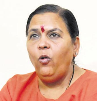 Uma Bharti said perhaps she couldn’t have run the government in a proper way as she lacks patience and tolerance. (Mujeeb Faruqui/HT photo) Uma Bharti said perhaps she couldn’t have run the government in a proper way as she lacks patience and tolerance. (Mujeeb Faruqui/HT photo)