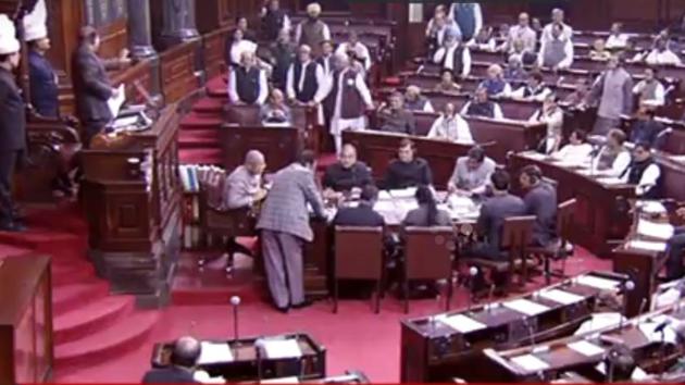 Rajya Sabha discusses matters of importance on Wednesday. The uproar over demonetisation by the Opposition continued with little work done. (Rajya Sabha TV Screengrab) Rajya Sabha discusses matters of importance on Wednesday. The uproar over demonetisation by the Opposition continued with little work done. (Rajya Sabha TV Screengrab)