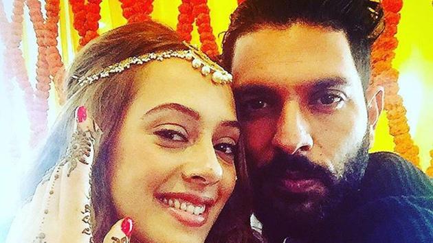Yuvraj Singh posted a photo of his wedding on his Instagram timeline. (instagram)