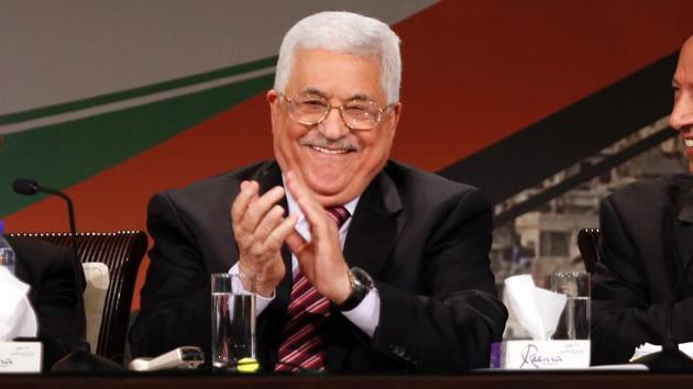 Palestinian president Mahmud Abbas (C) looks on during the opening ceremony of the 7th Fatah Congress on November 29, 2016, at the Muqataa, the Palestinian Authority headquarters, in the West Bank city of Ramallah. (AFP) Palestinian president Mahmud Abbas (C) looks on during the opening ceremony of the 7th Fatah Congress on November 29, 2016, at the Muqataa, the Palestinian Authority headquarters, in the West Bank city of Ramallah. (AFP)