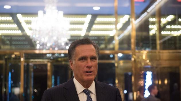 Mitt Romney speaks to the media after meeting with US President-elect Donald Trump at Trump International Hotel and Tower, Tuesday, November 29, 2016 in New York. (AFP Photo) Mitt Romney speaks to the media after meeting with US President-elect Donald Trump at Trump International Hotel and Tower, Tuesday, November 29, 2016 in New York. (AFP Photo)