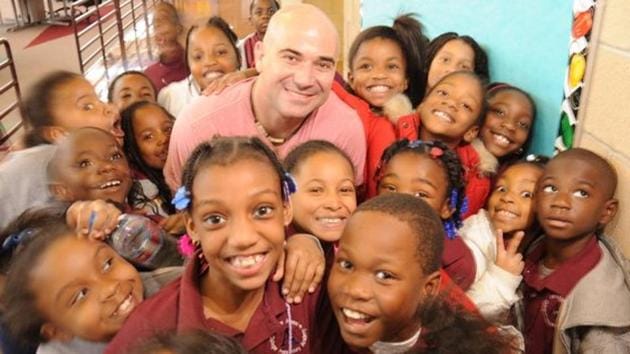 Andre Agassi dropped out of school while he was in eighth grade to pursue tennis professionally. A decision he regretted later in life and the main reason why his efforts right now revolve around providing educational choices for children.(Andre Agassi FB page)