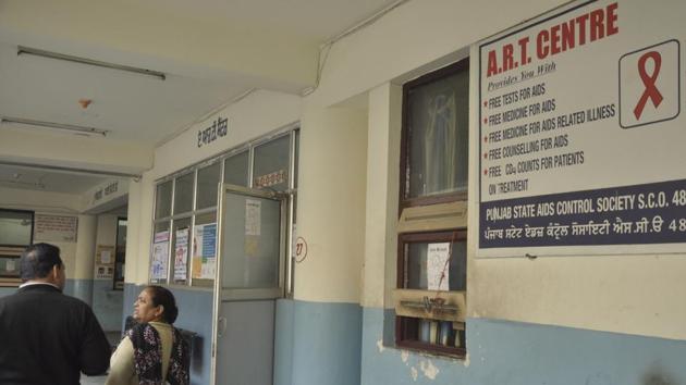 The ART centre at civil hospital in Jalandhar on Wednesday.(Sikander Singh Chopra/HT)