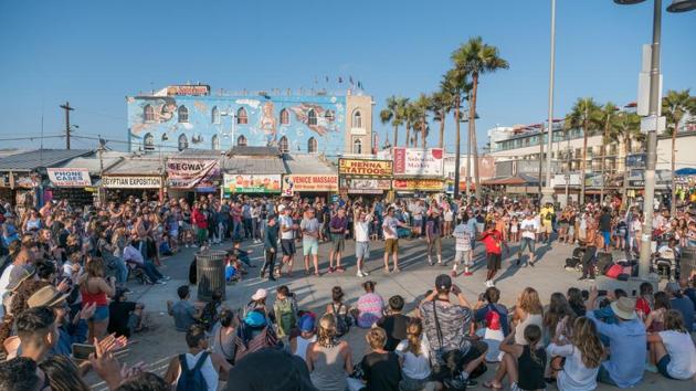 Film hub Los Angeles took the eighth spot. Seen here is the famous Santa Monica pier. (AFP)