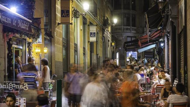 Madrid, the capital of Spain, was ranked fifth. Dining out seems to be a way of life here. (AFP)