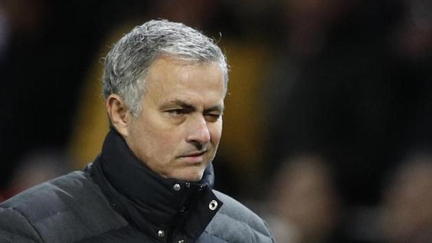 Manchester United manager Jose Mourinho was not present in the dug-out at Old Trafford during the League Cup match against West Ham, having earlier been given a one-game touchline ban for angrily booting a water bottle during United’s 1-1 draw with West Ham on Sunday. (Reuters) Manchester United manager Jose Mourinho was not present in the dug-out at Old Trafford during the League Cup match against West Ham, having earlier been given a one-game touchline ban for angrily booting a water bottle during United’s 1-1 draw with West Ham on Sunday. (Reuters)