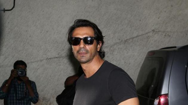 Arjun Rampal during the special screening of Daddy in Mumbai. (IANS) Arjun Rampal during the special screening of Daddy in Mumbai. (IANS)