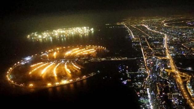 Dubai kicked off New Year with a dazzling bid for a new world record to cap those the Gulf city state already holds for its mammoth property developments.(AFP Photo)