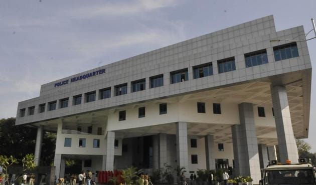 Police headquarters in Bhopal. The transferred IPS officers include 20-odd superintendent of police rank officers. (HT file) Police headquarters in Bhopal. The transferred IPS officers include 20-odd superintendent of police rank officers. (HT file)