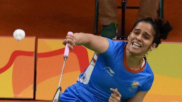 Saina Nehwal has entered the quarterfinal of the Macau Open badminton championship (PTI) Saina Nehwal has entered the quarterfinal of the Macau Open badminton championship (PTI)