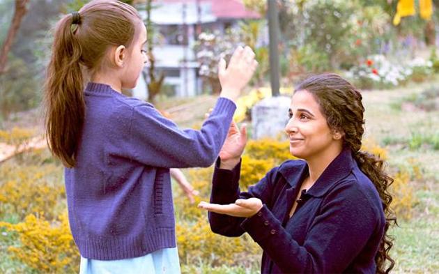 Vidya plays an overworked single mother who dotes on her physically challenged teenage daughter.