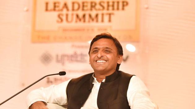 Uttar Pradesh chief minister Akhilesh Yadav at the HTLS. (Arun Sharma /HT Photo)