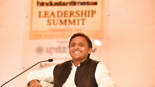 Uttar Pradesh chief minister Akhilesh Yadav at Hindustan Times Leadership Summit 2016.