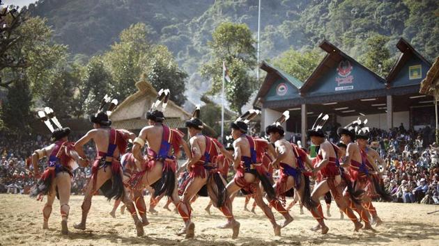 Organized by Nagaland’s tourism and art & culture departments, the festival sees a range of cultural displays. (PTI)