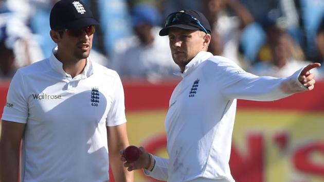 England batsman Joe Root says captain Alastair Cook will continue to lead the team for a few more years.(AFP) England batsman Joe Root says captain Alastair Cook will continue to lead the team for a few more years.(AFP)